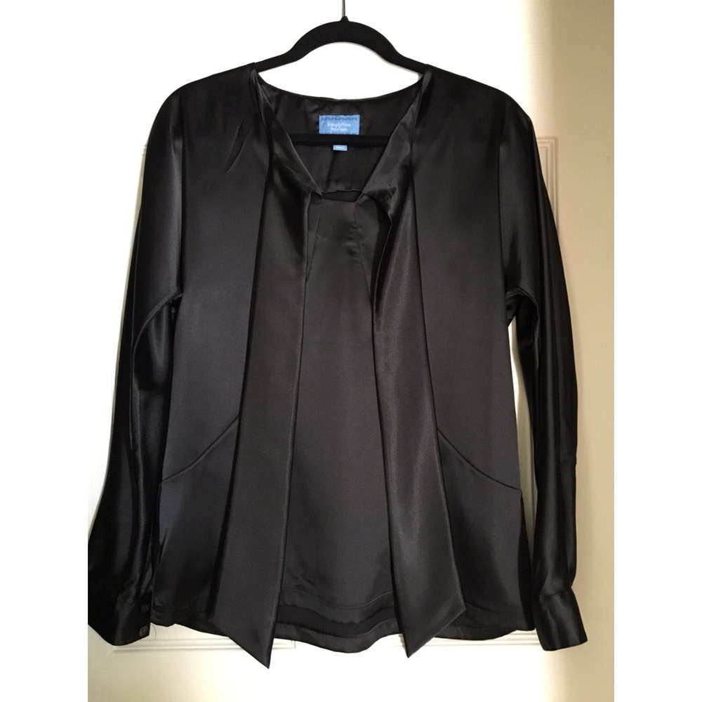Elegant Black Blouse by Vera Wang